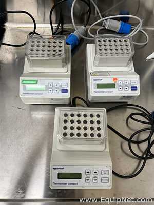 lote de  3 Misturador para Laboratórios Eppendorf Thermomixer Compact