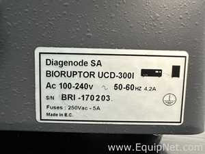 Diagenode Bioruptor UCD-300I Ultrasonic Cell Disruptor With Picoruptor And Minichiller 300