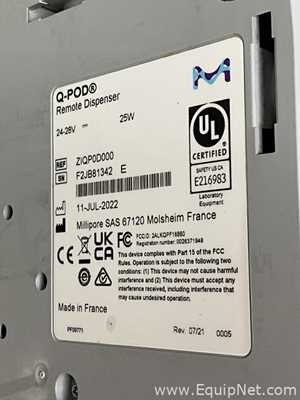 Millipore Milli-Q IQ 7000 Laboratory Purified Water Generator