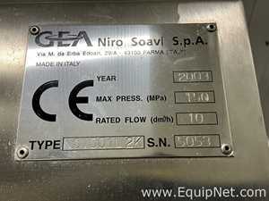 Homogeneizador GEA Niro Soavi s.p.a NS 1001L2K