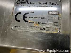 Homogeneizador GEA Niro Soavi s.p.a NS 1001L2K
