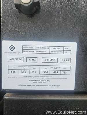 Gerador a Diesel General Power Limited, Inc. GPW-V545-60T2-1SS