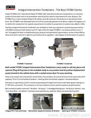 Amaciador Ross Industries Inc TC 700 M
