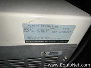 Beckman Coulter Avanti J-20 XP Refrigerated Laboratory Centrifuge