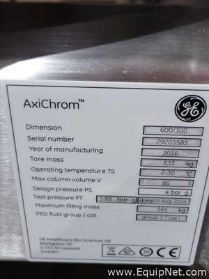 Cromatografía GE Healthcare Bio-Sciences AxiChrom 600/300