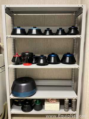 Lot of 16 off Various Beckman Coulter Avanti Laboratory Centrifuge Fixed Angle Rotors