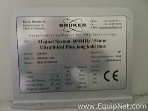 Bruker Ultra Shield 600 Mhz / 54 mm NMR With Bruker Avance III 600 Controller