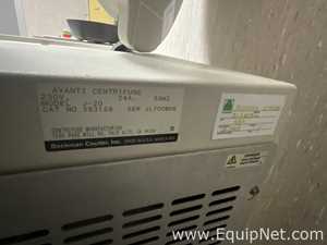 Beckman Coulter Avanti J-20 Refrigerated Laboratory Centrifuge
