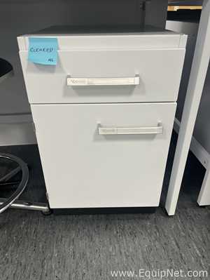 Lot of 2 Kottermann 1 Drawer 1 Door Laboratory Underbench Storage Cabinets