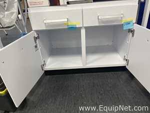Lot of 3 Kottermann 2 Drawers 2 Doors Laboratory Underbench Storage Cabinets