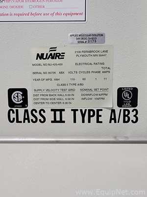 Cabine de Segurança Biológica Nuaire NU-425-400
