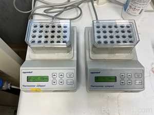 lote de  2 Misturador para Laboratórios Eppendorf Thermomixer Compact