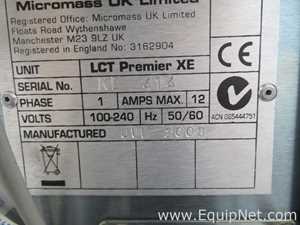 Micromass LCT Premier XE Mass Spectrometer With Waters 2795 HPLC Seperation Module and Detectors