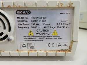 Lot of 2 Bio Rad Power Pac 300 and 200 Electrophoresis Power Supplies