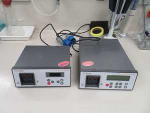 Lot of 2 Amersham Biosciences EPS 601 and 301 Electrophoresis Power Supplies