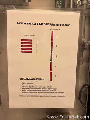Lavadora para Laboratórios/Peça Scientek SW 3000