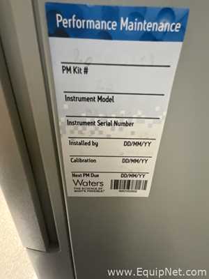 Waters Corporation Acquity UPLC with PDA Detector and Waters Micromass MM1 Mass Spectrometor