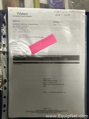 Waters Corporation Acquity UPLC with PDA Detector and Waters Micromass MM1 Mass Spectrometor