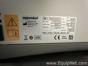 Eppendorf 5430 R Refrigerated Laboratory Centrifuge