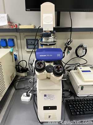 Carl Zeiss Axiovert S100 Microscope with Axiocam 208 Color USB Camera
