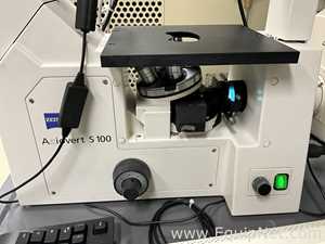 Carl Zeiss Axiovert S100 Microscope with Axiocam 208 Color USB Camera