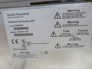 PCR y Termociclador Applied Biosystems Gene Amp 9700