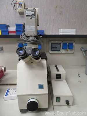 Zeiss Axiovert 35 Inverted Microscope with Zeiss Power Supply