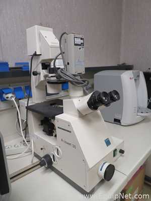 Zeiss Axiovert 35 Inverted Microscope with Zeiss Power Supply