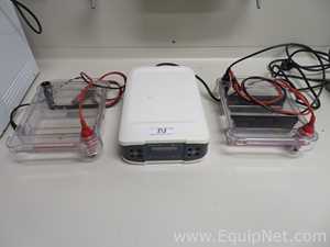 Lot of 2 Biorad Sub-Cell GT Wide Mini Electrophoresis With Biorad Power Ease Power Supply