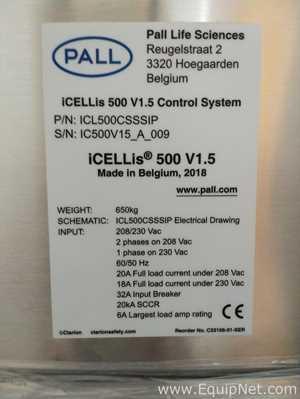 Pall Corporation iCELLis 500 Single Use Fixed Bed Bioreactor System