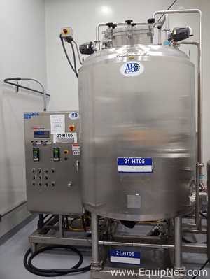 500 Gallon A and B Process Sanitary Stainless Steel Reactor