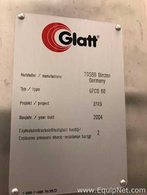 Glatt GPCG 60 Fluid Bed Dryer