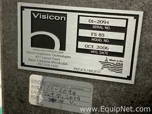 Visicon Finescan FS-85 Vision System, Stent Inspection