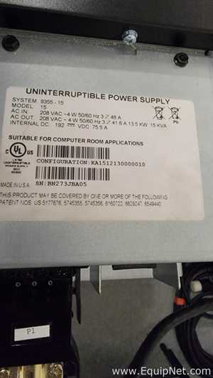 Eaton PowerWare 9355 15 kVA Uninterruptible Power Supply - 3 High and 3 Wide