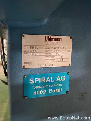 Uhlmann KP1L Blister Sealing Machine
