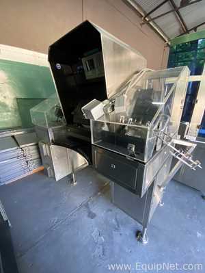 Maschimpex 1157-1161 Group Of Two Syringes Inspection Machines With Infeed and Outfeed Conveyors