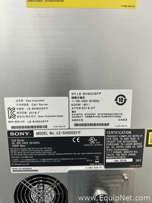 Sony LE-SH800SFP Cell Sorter With Sony Fluidics Cart