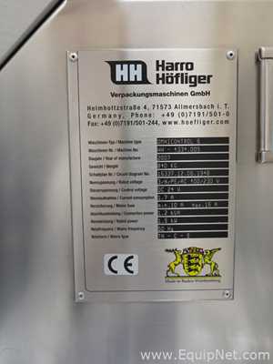 Verificador de Peso Harro Hofliger Omnicontrol 6