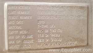 Recipiente de Mistura Pall Life Sciences LEV200JRETHSLC001