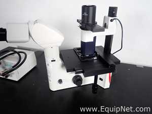 Leica DMIL LED Inverted Microscope with Extec High Intensity Fiber Optic Illuminator