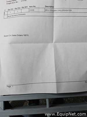 Unused Torey Pines Scientific C030 HPLC Column Chiller Heater