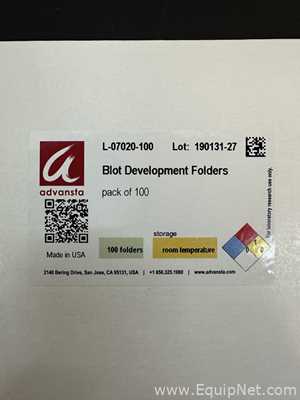 Consumível Advansta L-07020-100 Blot Development Folders 