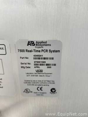 PCR y Termociclador Applied Biosystems 7500 Real Time PCR System
