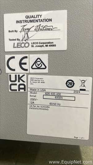 Analizador Acero de carbón LECO Corporation C832