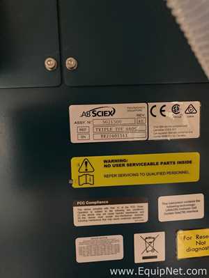 Espectrómetro de Masa AB Sciex TripleTOF 6600