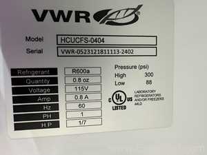 Lot Of 4 VWR HCUCFS-0404 Undercounter Laboratory Refrigerators