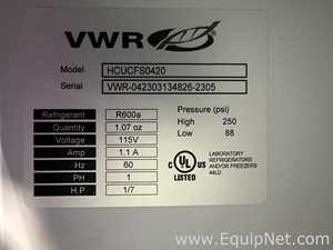 Lot Of 4 VWR HCUCFS-0420 Undercounter Freezers