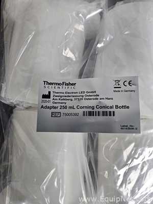 Lot of 4 Sets of Thermo 75005392 Adapters for 250ml Corning Conical Bottle