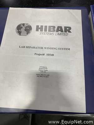 Hibar Systems Laboratory Separator Winding System