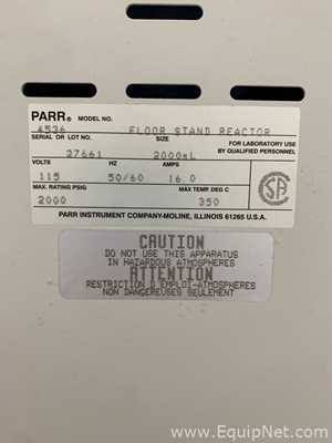 Parr 4536 Floor-stand Reactor with 4843 Temperature Controller